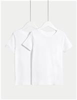 M&S 2 Pack Heatgen Thermal Tops (2-14 Yrs) White