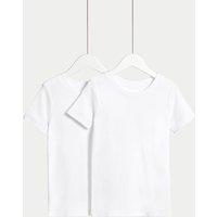 M&S 2 Pack Heatgen Thermal Tops (2-14 Yrs) White