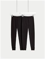M&S 2 Pack Heatgen Thermal Leggings (2-14 Yrs) White