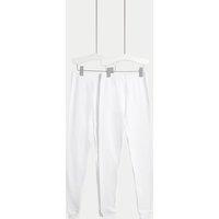 M&S 2 Pack Heatgen Thermal Leggings (2-14 Yrs) White