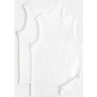 M&S 2 Pack Heatgen Thermal Vests (2-14 Yrs) White