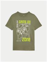 Pure Cotton Gaming Graphic T-Shirt (6-16 Yrs)