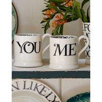 Set of 2 Black Toast You & Me Mugs