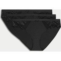3pk Amelia Lace Bikini Knickers