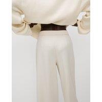 Jersey Elasticated Waist Wide Leg Trousers