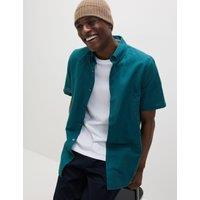 Linen Cotton Short Sleeve Shirt