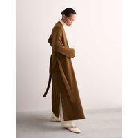 Pure Merino Wool Wrap Longline Cardigan