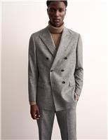 Tailored Fit Italian Wool Rich Jacket with Silk