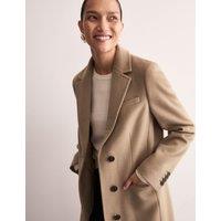 Pure Wool Single Breasted Boyfriend Coat