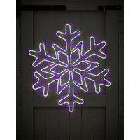 Multicoloured Snowflake Neon Light