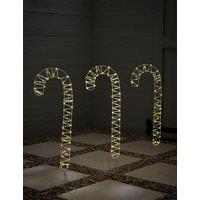 3pk LED Candy Cane Pathfinder Mains Lights