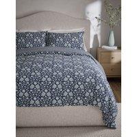 Cotton Rich Floral Gingham Bedding Set