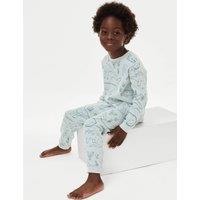 Pure Cotton Dinosaur Pyjamas (1-8 Yrs)