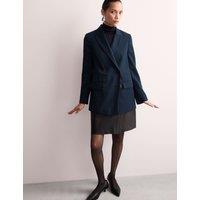 Wool Blend Relaxed Longline Jacket