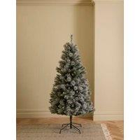 6ft Pre-Lit Snowy Glitter Christmas Tree