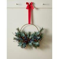 Pine Cone Half Ring Wreath