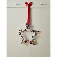 Star Light Up Confetti Wreath