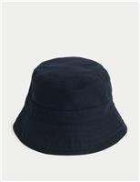 Pure Cotton Herringbone Bucket Hat