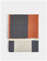 Brushed Woven Geometric Throw