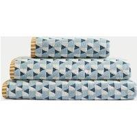 Pure Cotton Geometric Triangle Towel