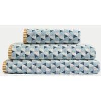 Pure Cotton Geometric Triangle Towel