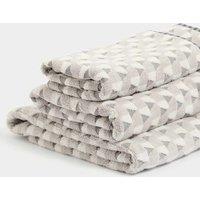 Pure Cotton Geometric Triangle Towel