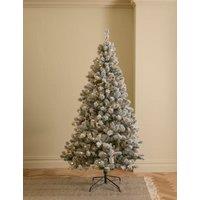 7ft Pre-Lit Snowy Christmas Tree