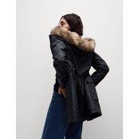 Stormwear Waxed Faux Fur Lined Hooded Parka