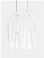 2 Pack Unisex Easy Dressing School Polo Shirts (2-18 Yrs)