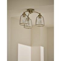 Core Glass & Metal Multi Flush Ceiling Light