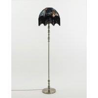 Floral Fringed Floor Lamp