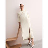 Merino Wool Rich Knitted Midi Jumper Dress