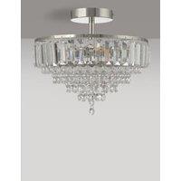 Crystal Flush Ceiling Light