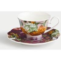 Floral Cup & Saucer