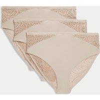 3pk Body Soft High Waisted Brazilian Knickers
