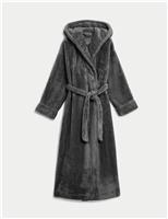 Fleece Hooded Dressing Gown