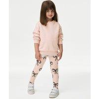 Cotton Rich Bow Leggings (2-8 Yrs)