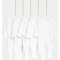 5pk Pure Cotton Zip Sleepsuits (5lbs-3 Yrs)