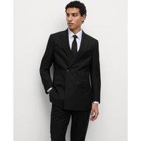 Slim Fit Double Breasted Jacket with Stretch