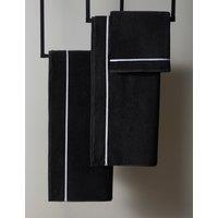 M&S X Kelly Hoppen Beretta Stitch Towel Black/White