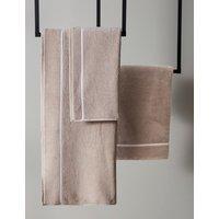 M&S X Kelly Hoppen Beretta Stitch Towel Taupe