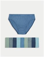 10pk Pure Cotton Striped Briefs (2-14 Yrs)