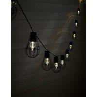 Warm White Cage Solar Festoon Lights