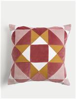 Velvet Geometric Cushion