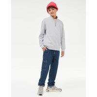 Relaxed Denim Cargo Jeans (6-16 Yrs)