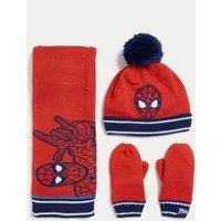 Kids Spider-Man Hat, Scarf and Mitten Set (1-6 Yrs)