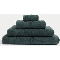 M&S Super Plush Pure Cotton Towel Dark Green