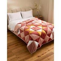 Velvet Patchwork Bedspread