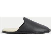 Leather Mule Slippers with Freshfeet