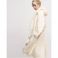 Fleece Hooded Dressing Gown